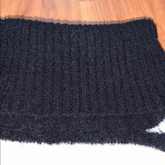 Arden B. Cozy Black and White Striped Turtleneck - Picture 3 of 4